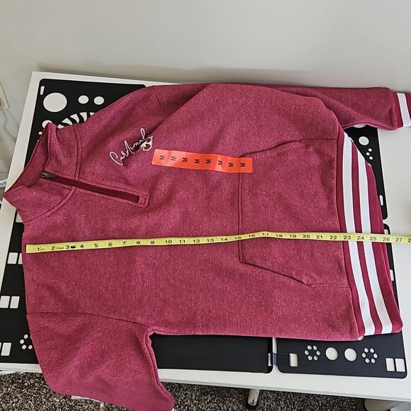 Champion x Stanford University Quater Zip Pullover Red Sweatshirt | Women's M - Picture 9 of 14